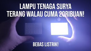 Lampu DINDING Tenaga Surya 100LED, Unboxing&Test!!