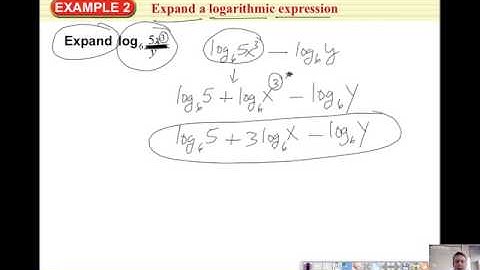 Alg 2 Section 7-5 (part 2) Properties of Logarithms
