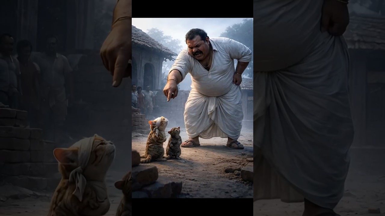 Scolded But Never Stopped 😢 | Cat & Rat Hard Work Story | Indian Village Animation