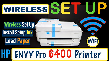 HP Envy Pro 6400 Wireless WiFi SetUp, Unbox,  Install Ink, Load paper, Scan Alignment Page, Review !