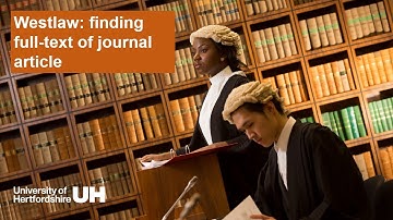 Westlaw - Finding full-text of journal article