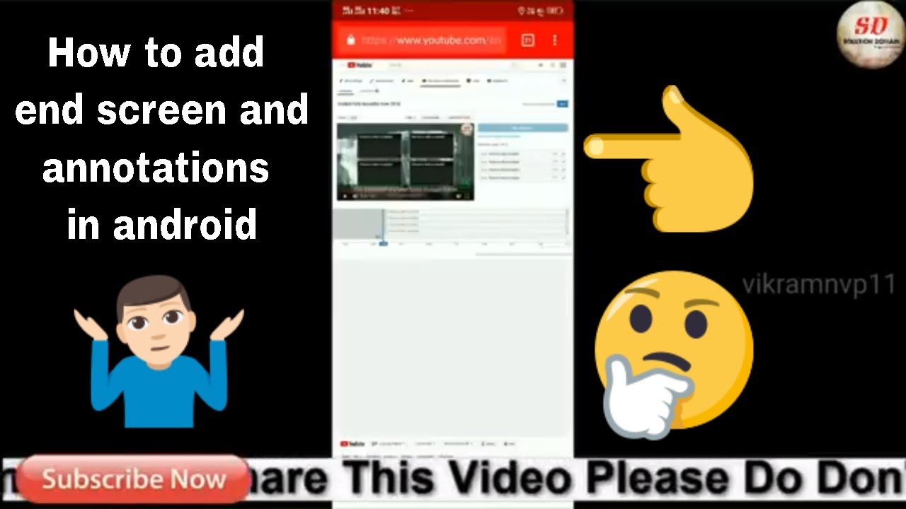 how to add endscreen and annotations in android 2018☑️ - YouTube