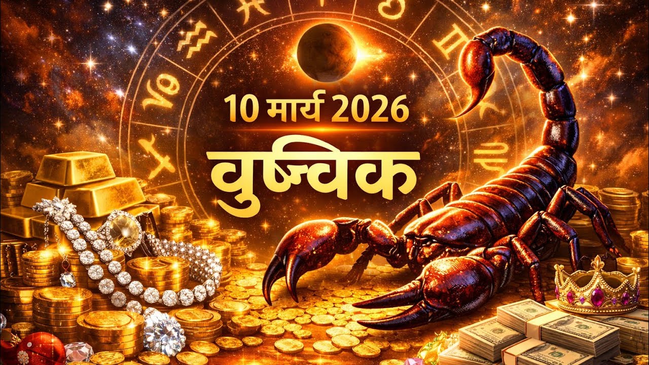 वृश्चिक राशि 10 मार्च 2026 |Vrischik Rashi 10 March 2026 | Aaj Ka Vrischik Rashi |#Scarpio Horoscope
