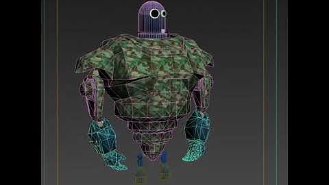 funny Robot Low-poly 3D model