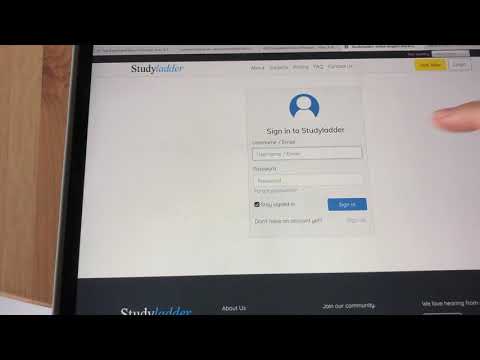 Study ladder- how to log in