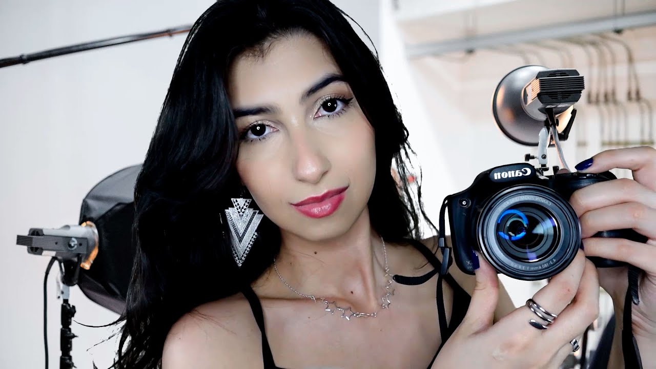 ASMR FOTÓGRAFA FAZ SUA SESSÃO DE FOTOS PROFISSIONAL PARA UM COMERCIAL