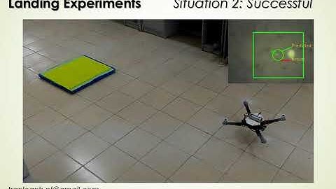 Experiment: Vision-based Autonomous Landing Drone