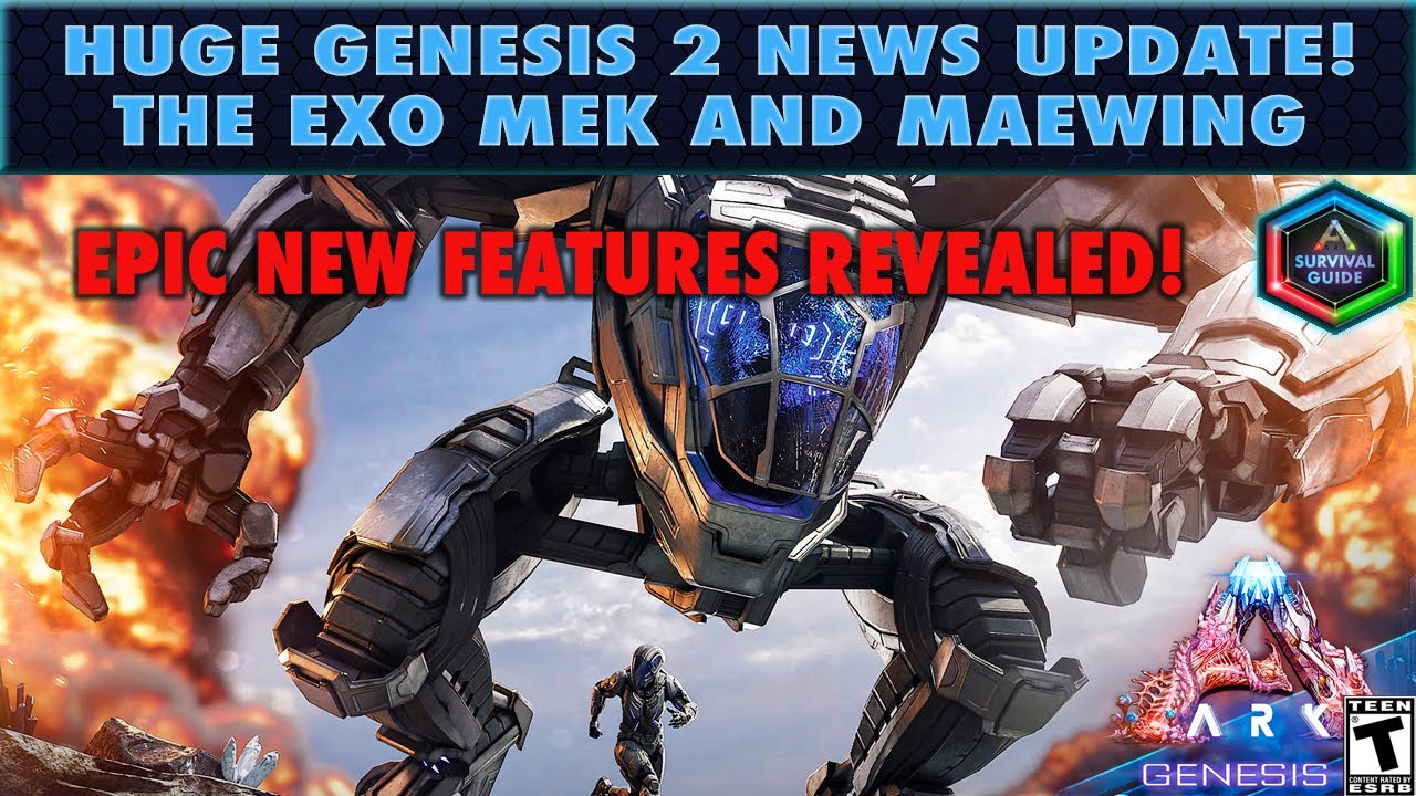 Epic Ark Genesis 2 News The Exo Mek Maewing Egg Incubator Base Management Play As A Dino Youtube