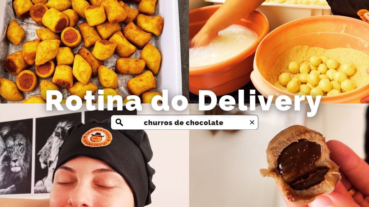 ROTINA DO DELIVERY | FABRICANDO CHURROS MASSA DE CHOCOLATE