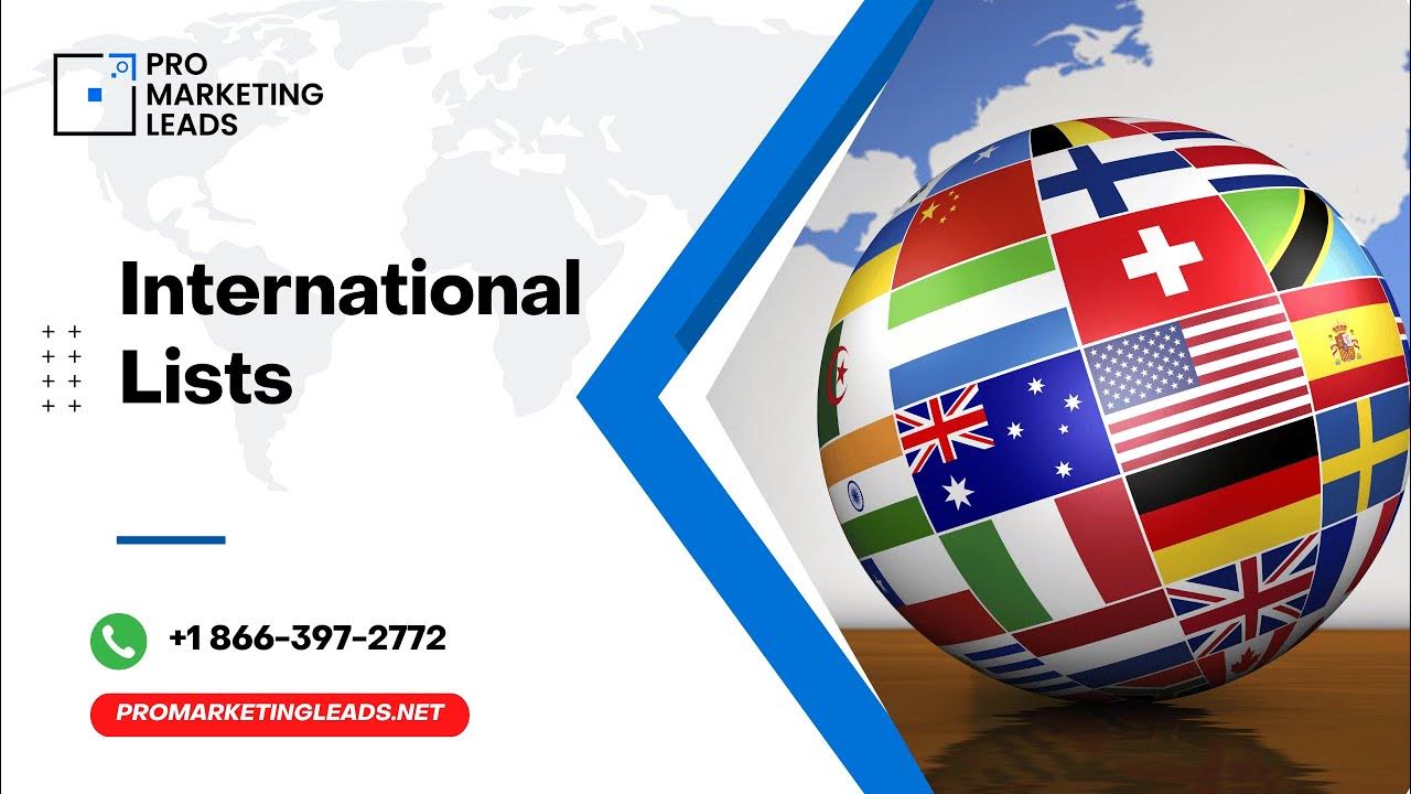 International Mailing List, Email Lists & Database International