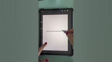 How to draw a straight line in Procreate #shorts