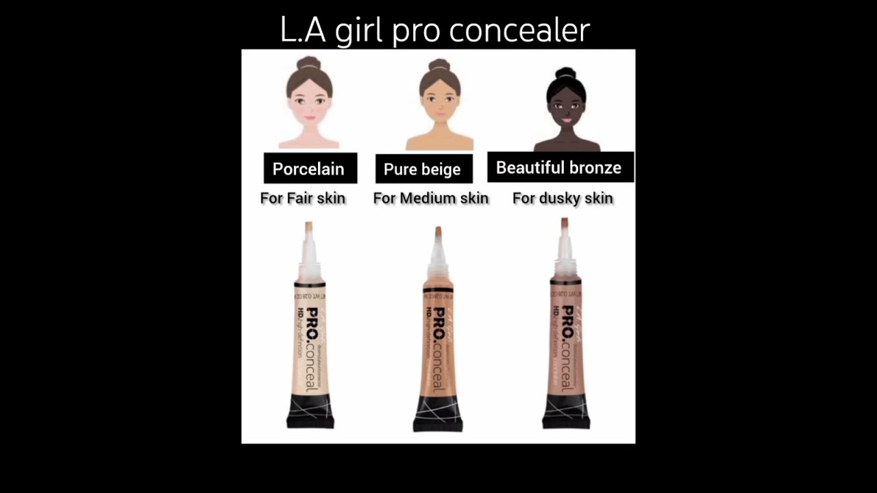 L A girl pro concealer shades 