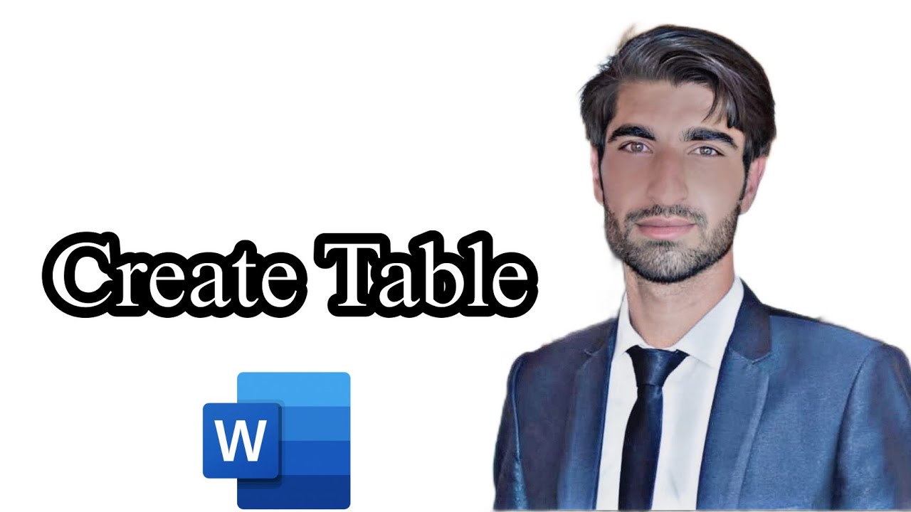 04 How to create table in MS Word YouTube