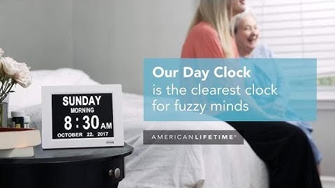 American Lifetime [Newest Version] Day Clock - Extra Large Impaired Vision Digital Clock