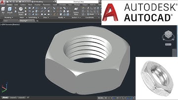 How To Make LOCK NUT In AUTOCAD 2018 | AUTOCAD TUTORIAL