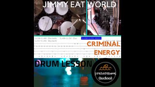 Jimmy Eat World Criminal Energy (Drum Lesson) by Praha Drums Official (33.b)