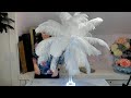 How To Make Ostrich Feather Centerpieces With An Eiffel Tower Vase