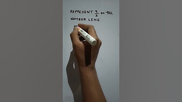 How to represent fraction on the number line #shorts