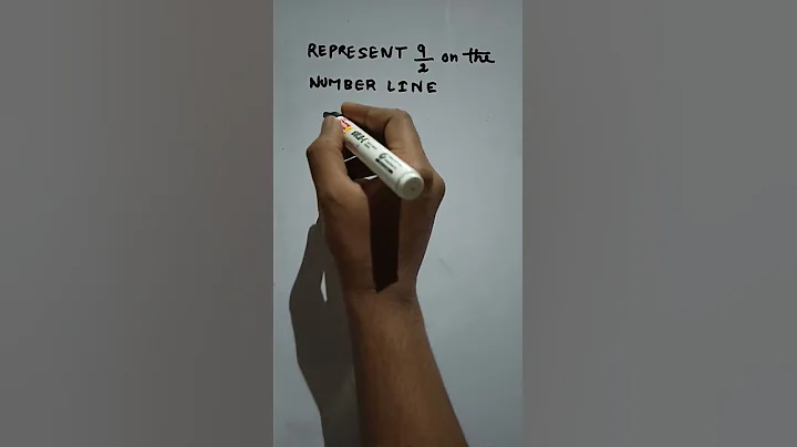 How to represent fraction on the number line #shorts