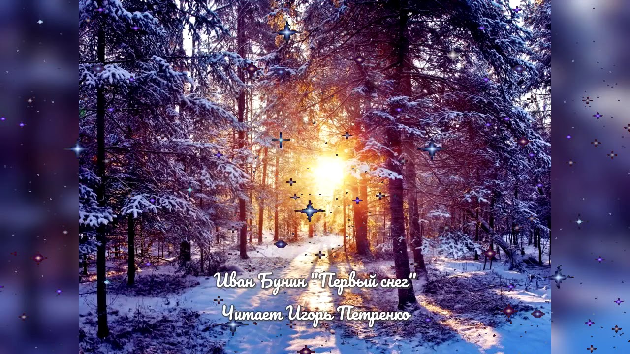 Иван Бунин "Первый снег" - читает Игорь Петренко - YouTube