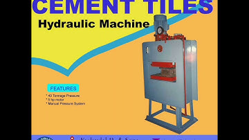 Chequered Cement Tiles Machine