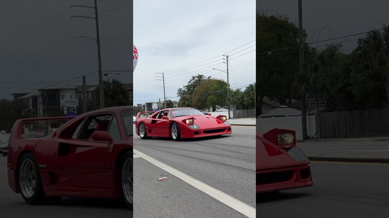 Ferrari F40 Angelic sounding acceleration 🎧😮‍💨