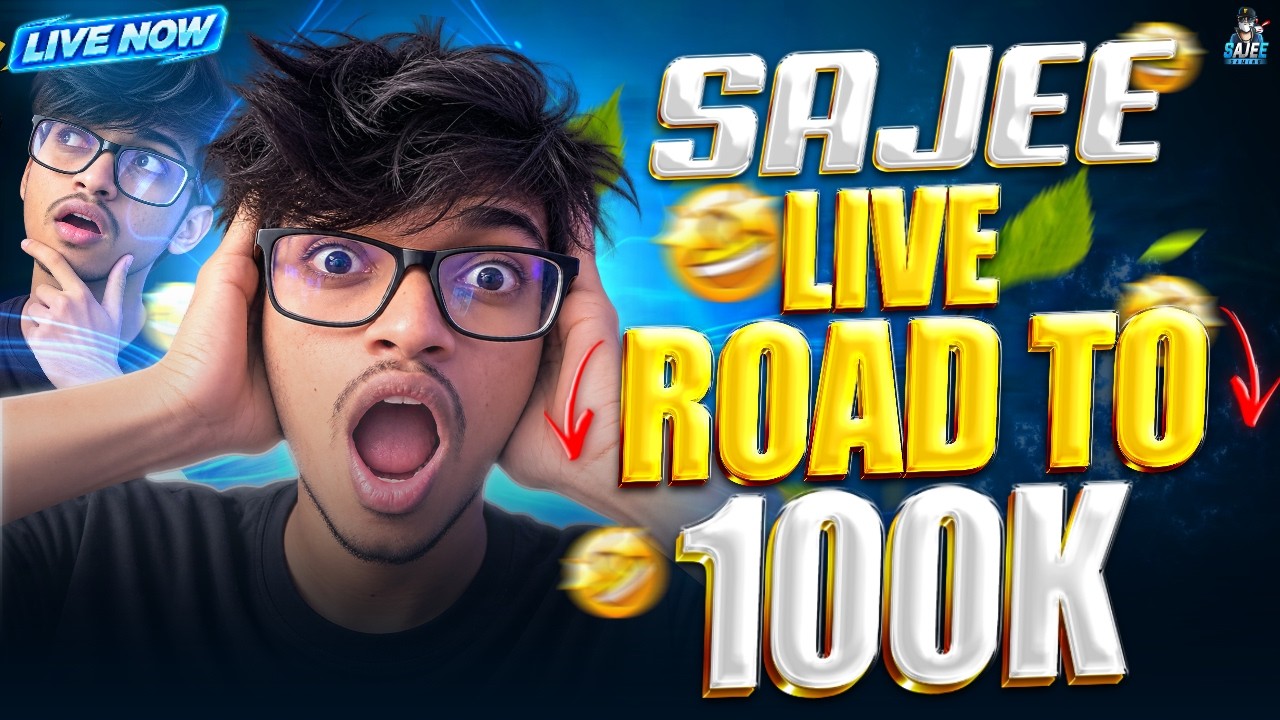 🔴ROAD TO 100K Sajee Gaming #freefire #live #freefirelive