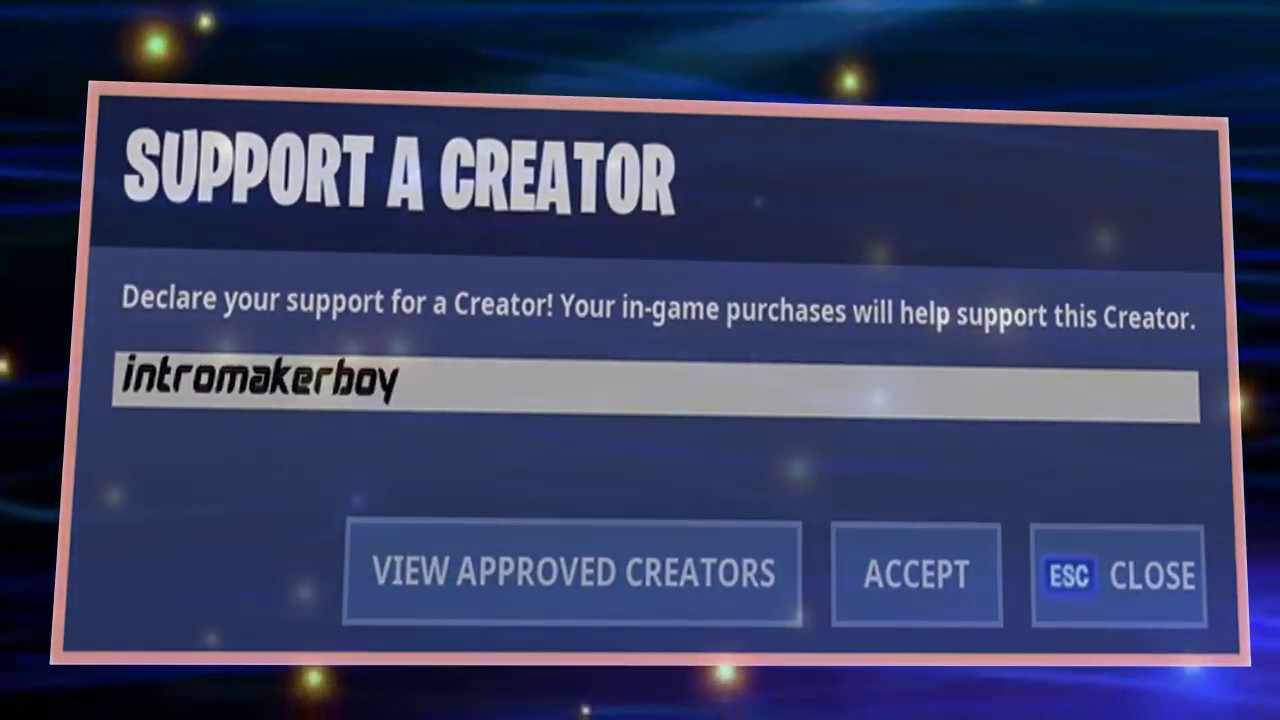 Fortnite Creator Code Intro -- GFX Designer - YouTube