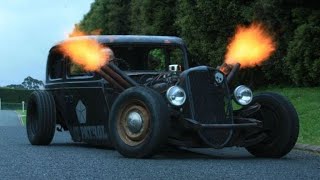 What is RAT ROD l Big ENGINE COLD START SMOKE and SOUND