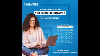 YDT Deneme Sınavı-6 Çözümleri