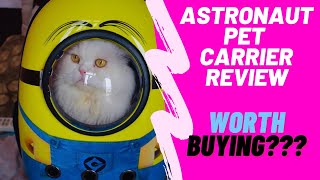 Astronaut pet carrier review| good or bad? |cats #cats #petcarrier #review