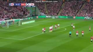 Ibrahimovic Free Kick Goal Vs Southampton EFL CUP FINAL 1-0 2017 HD