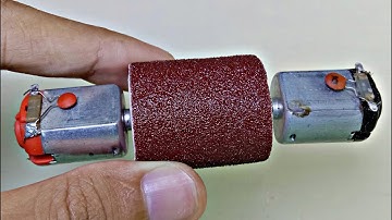 HOW TO MAKE A MINI GRINDING MACHINE USING TWO TAMIYA DYNAMO DRIVES AND A LI-ION BATTERY