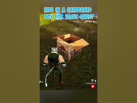 Hide in a box for 10 seconds quest #shorts #fortnite #quest #solidsnake ...