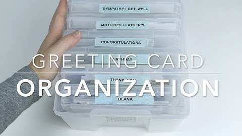 ORGANIZE: Greeting Card Organization