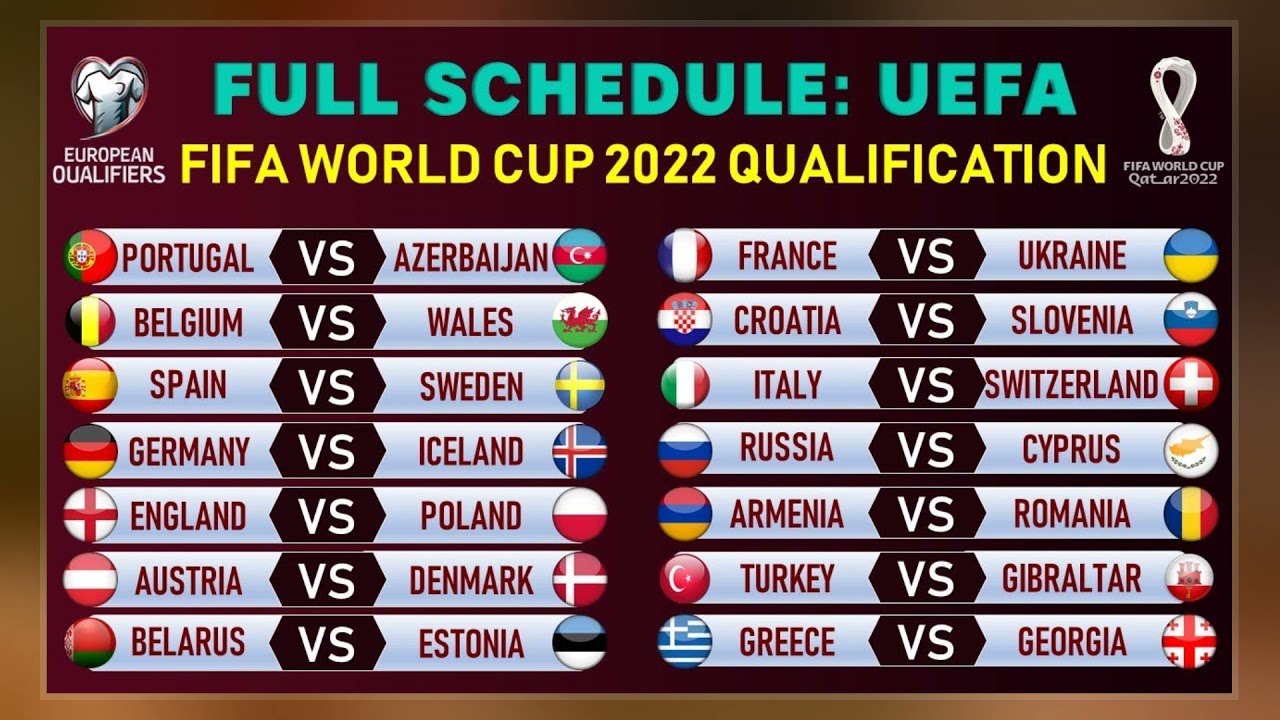 22 Fifa World Cup Qualification Uefa Group J Youtube