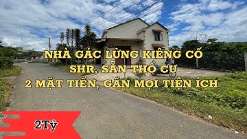 (ĐÃ BÁN) Nhà cấp 4 kiêng cố 2 mặt tiền có gác lửng, sẵn thổ cư ngay xã Lộc Châu - Bảo Lộc