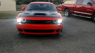 2017 Dodge Challenger SRT Hellcat with the Z Automotive BurnBoxHC lightshow in action