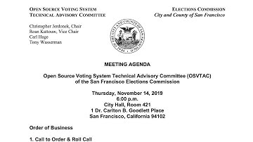 November 14, 2019 OSVTAC Meeting (audio only)