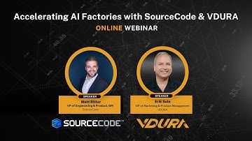 Accelerating AI Factories with SourceCode & VDURA