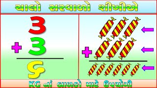 Addition For KG | Maths For Class 1 | ગુજરાતી સરવાળા  | Addition For Kids | Basic Math For Kids screenshot 1