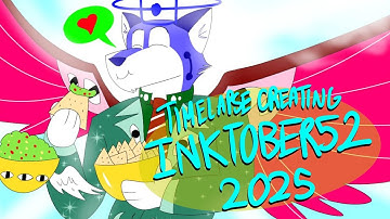 TIMELAPSE CREATING | INKTOBER52 2025 | Prompt 38: Avocado