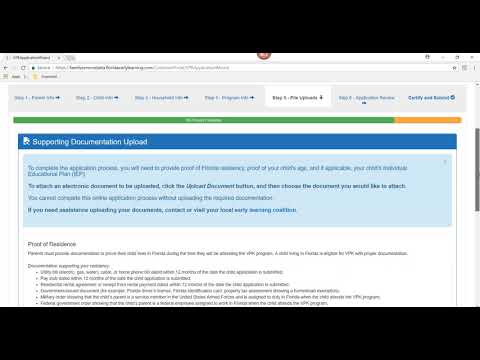 VPK Family Application For Families - Family Portal Tutorial