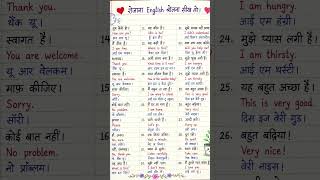 रोजाना English बोलना सीखे English Spoken Sentences Learn Daily Most Important Spoken Sentences