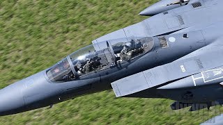 USAF F-15 Strike Eagle Low Level Mach loop