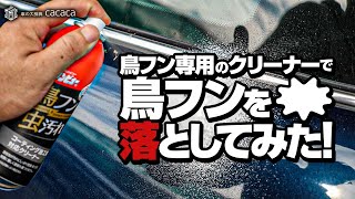 鳥フン専用のクリーナーで鳥フンを落としてみた！