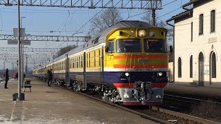 Тройная тяга дизель-поезда ДР1А / Triple traction of DR1A DMU's