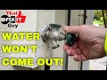 WATER WON'T COME OUT!...EASY Fix for a Outdoor Water Faucet!