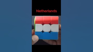 country flags making by rubik