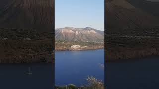 L&#39;isola di Vulcano vista da Lipari